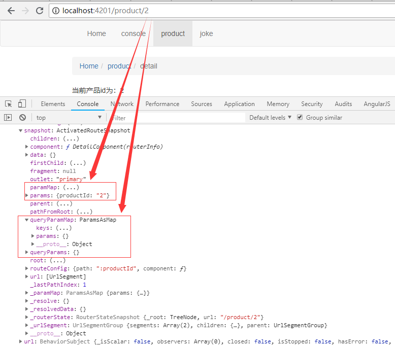 参数是路由 `Url` 路径的一部分